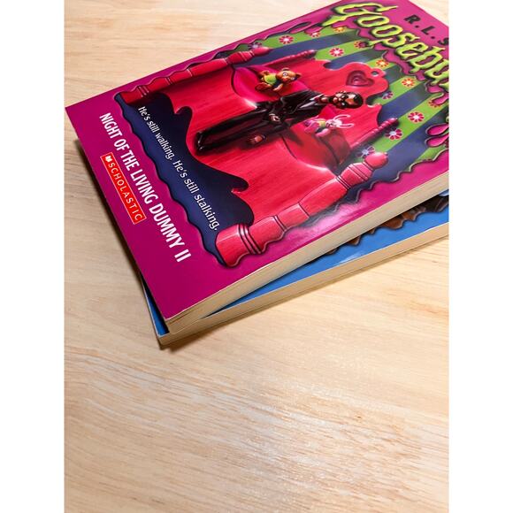 GOOSEBUMPS Lot of (2) NIGHT OF LIVING DUMMY II III 2 3, 1990s, 1st Printing - Picture 4 of 11